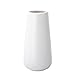 D'vine Dev 8 Inch White Ceramic Vase for Flowers - Home Decor Vase Table Centerpieces Vase - Gift Box Packaged
