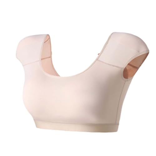 Womens Shaper False Shoulder Pad Vest 2 in 1 Built-in Shoulder Pad Breathable Top Shirt Undershirt