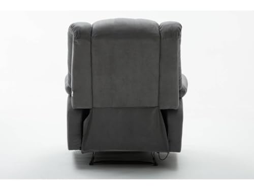 Fauteuil relax Buckingham gris clair inclinable de bureau ergonomique