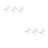 Abaodam 48 Piezas Postre Insertar Tarjeta Insertar Pastel Unicornio Topper Decoración De La Torta Unicornio Hermosa Decoración De La Torta Decoración De La Torta Cumpleaños Creativo