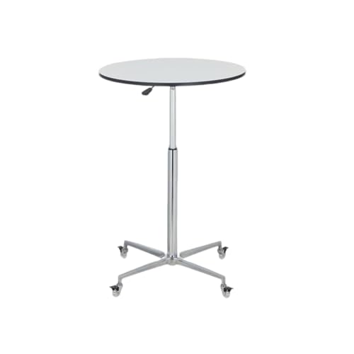 Mesa de bar redonda de altura ajustable, diseño de metal resistente para eventos, bistró y cócteles, fácil montaje, perfecta para uso en exteriores e interiores