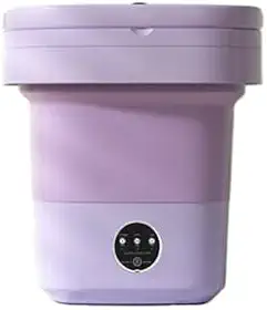 Mini Lavadora de Roupas Dobrável Portátil 10L – 36W, Automática, Baixo Consumo de Água e Energia – Ideal para Viagens, Apartamentos e Camping (Aleatório)