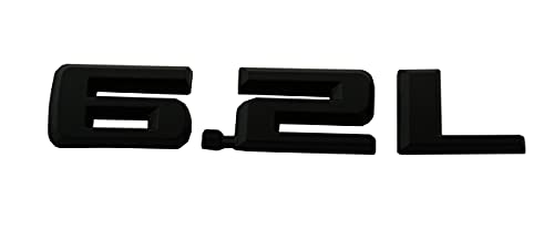 Image of CDD New 2019-2021 6.2L Hood Emblems 3D Badge Replacement for Chevy Silverado 1500 2500HD (Matte Black)