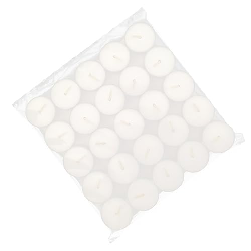 OUNONA 50 Pcs Unscented Smokeless Votive Candles Hour Burn White Paraffin Wax Tea Lights for Weddings Parties Home Decor Christmas Special Occasions