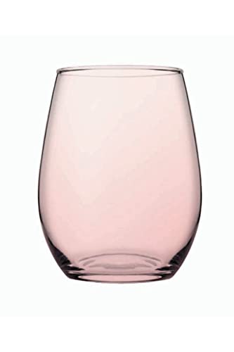 Pasabahce Vaso cristal amber 350cc. 6 un. rosa