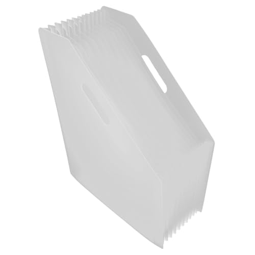 WEKADRIN Carpeta Acordeón Plástico Expandible Vertical Organizador Documentos Multi Bolsillos Etiquetas Gran Capacidad para Oficina Hogar Escuela