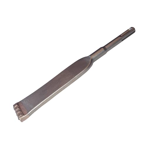 Marshall SDS Plus - Cincel para remoción de ladrillos/mampostería, hoja plana tratada térmicamente con punta de carburo, para eliminación de ladrillos, inspección de cavidades y trabajos de mortero