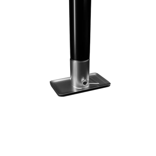 Bastion Distribution Top-Wind A-Frame Trailer Jack with Rectangular Footpad | 5000 lb Manual Crank Tongue Jack | Great for RVs, Campers, Boats, Utility Trailers & More | BJ-5000TW-1 / RFP