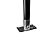 Bastion Distribution Top-Wind A-Frame Trailer Jack with Rectangular Footpad | 5000 lb Manual Crank Tongue Jack | Great for RVs, Campers, Boats, Utility Trailers & More | BJ-5000TW-1 / RFP