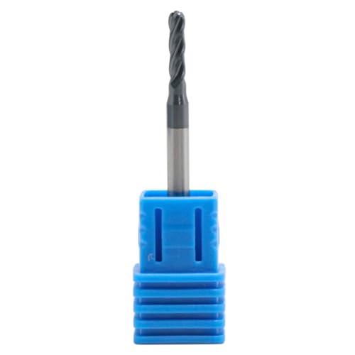 Image of 5Pcs 3 /32 inch 4 Flute Solid Carbide Ball Nose End Mills - AlTiN Coated | 30 Degree Helix, 3 /32 inch Cutting Diameter, 1 /8 inch Shank Diameter, 3 /8 inch Length of Cut, 1-1 /2 inch Overall Length