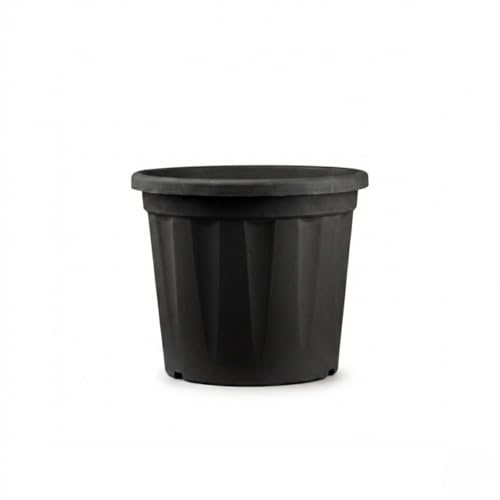 Image of 7 Inch Heavy Duty Plastic Planter | Grower Pot /Garden Pot for Home & Garden (Black) (Pack of 6)