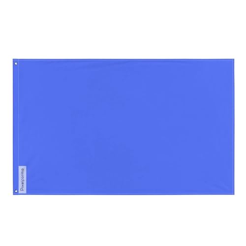 Drapeau bleu violet grand format en polyester solide avec 4 œillets pour maison et jardin