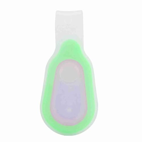 cardyven LED Flashlights Clip on Hands, Silicone Gel Safety Warning LED Flash Light Lamp Night Safety Running Light Night Light for Cycling Running Outdoors (Green)