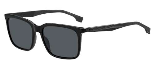 HUGO BOSS Boss 1579/S 08A Black Grey 57/17/150 Men's Sunglasses