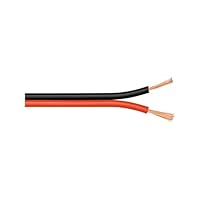 Goobay 67728 Lautsprecherkabel 2x0,75mm² CCA Litze / Boxenkabel Audio Kabel Meterware / Speaker Cable Litzenkabel Audiokabel / Subwoofer Kabel / Rot Schwarz / 10m