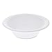 Pactiv Foam White Round Satinware Bowl, 12 Ounce Capacity -- 1000 per case.