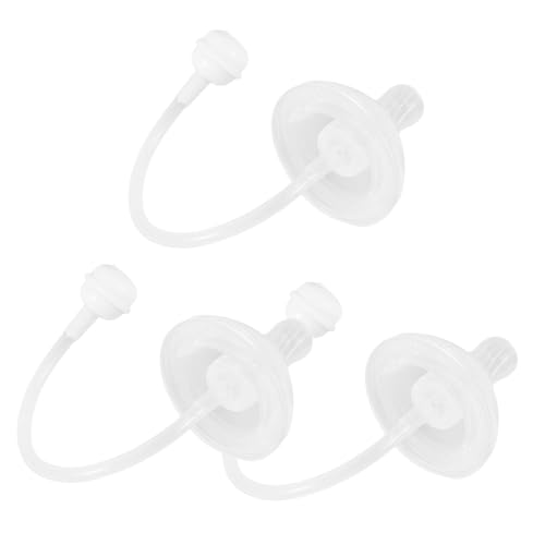 Totority Wide Mouth Silicone Straw Nipples for Baby Bottle Weighted Straw Tops Nipples