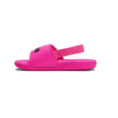 PUMA PUMA Cool Cat Backstrap Slide Sandal, Fluo Pink Black, 2 US Unisex Little Kid