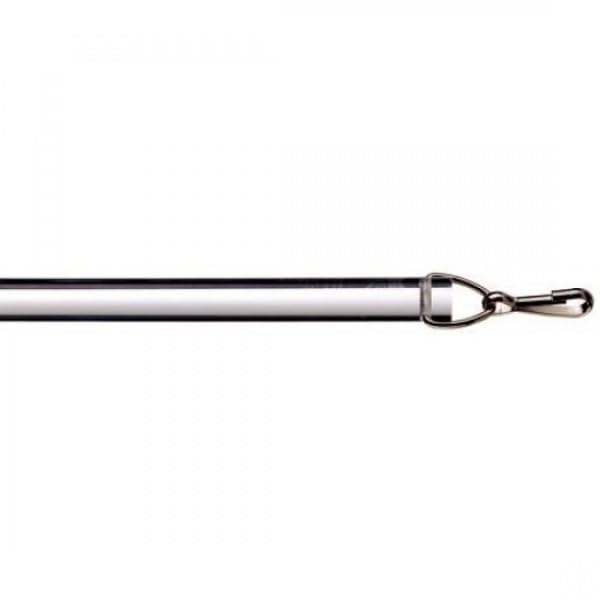60 Inch Curtain Pull Rod and Opener - Universal Drapery Wands for Grommet and Acrylic Drapery Curtain Pull Wand with Stainless Steel Snap Hook (Clear)