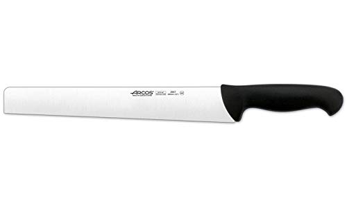 Arcos Serie 2900 - Box 6 Stück Salami-Messer - Klinge Nitrum Edelstahl 300 mm - HandGriff Polypropylen Farbe Schwarz (6 pcs)