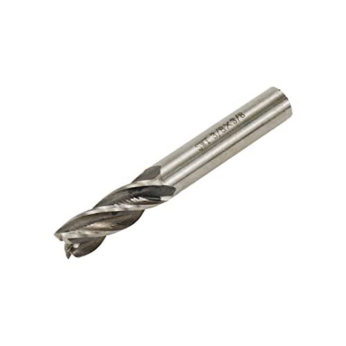 Image of Square End Mill 3 /8 inch Cutting Dia x 3 /8 inch Shank Dia 4 Flute Straight End Mill Cutter - 2pcs