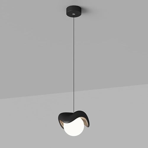 Lámpara de techo redonda blanca minimalista Mid-Century para salón y barra