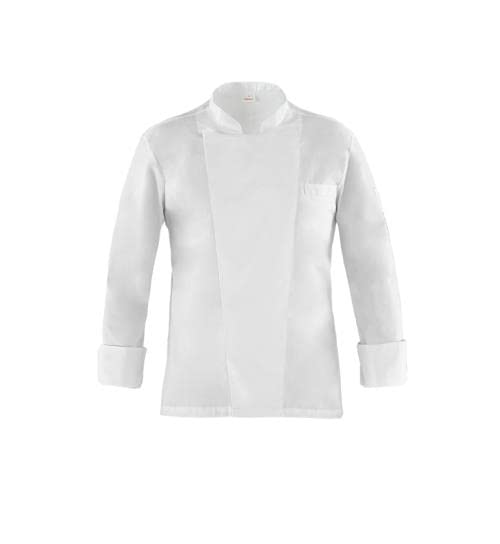 GIBLOR'S Raul Giacca Chef 100% Cotone Manica Lunga con Rete Piquet Cotone su shiena