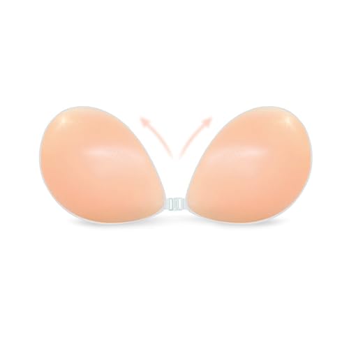 GIDWRIY Soutiens Gorge Autoadhésifs,Soutien Gorge Invisible Réutilisable,Soutien Gorges Adhesif Push Up,Soutiens Gorges Silicone,Dos Nu Mariage Soutienes Gorgé Collant pour Robes de Mariée