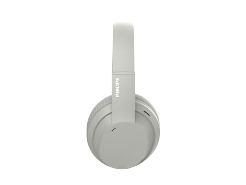 Image of PHILIPS TAH4050 Wireless Bluetooth Headphones with Mic, 40mm Dynamic Drivers, Bluetooth 6.0, Up to 30H Playtime, Dual Device Pairing, USB-C Fast Charging, AUX Support, Over-Ear Headset, Silk Beige