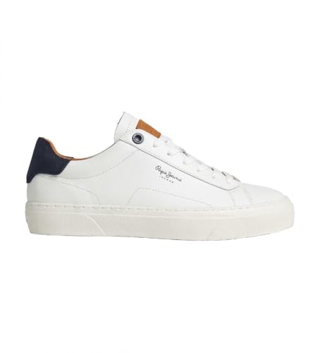 Pepe Jeans Zapatillas de Piel Yogi Original Blanco