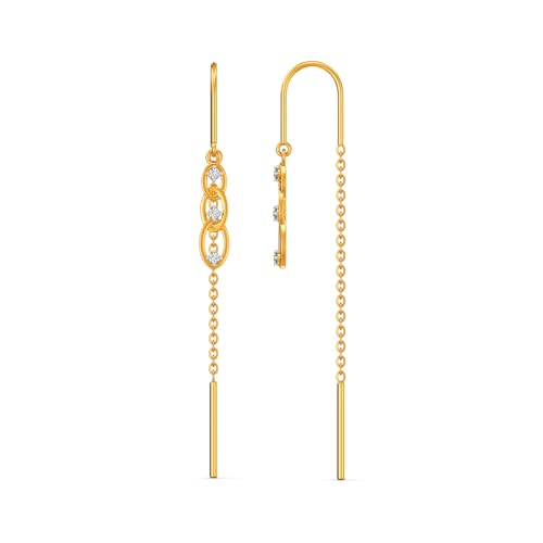 Image of Joyalukkas 22k (916) Purity BIS Certified Sui Daga Gold Earrings For Women