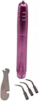 Ultrassom Odontológico Portátil Cavitador Scaler 2 furos e 3 ponteiras (rosa)