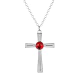 TUHYNTJTS Anime Rosario And Vampire Night Rosavam Moka Akashiya Cross Charm Pendant Necklace Statement Choker Necklace For Women Gifts VHM5800