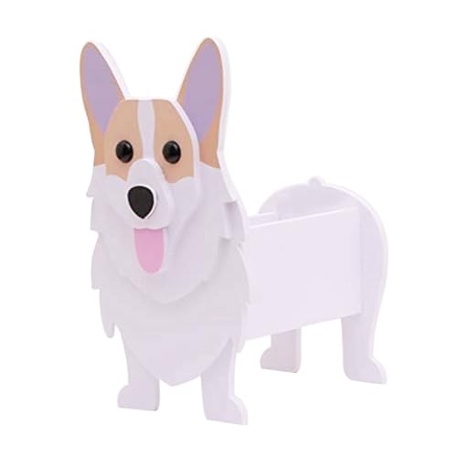 Gotoger Corgi Regalos para los amantes de Corgi, maceta para perros Corgi, maceta de flores de perro dulce para decoración de jardín, duradera, fácil de usar