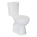 Simple Project 19" Rear Outlet Extra Tall Toilets, Two Piece Comfortable High Toilets For Seniors, White Tall Toilet With Dual Flush 0.8/1.28 GPF & Soft Closing Seat
