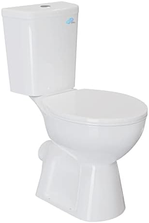 Simple Project 18" Rear Outlet Extra Tall Toilets, Two Piece Comfortable High Toilets For Seniors, White Tall Toilet With Dual Flush 0.8/1.28 GPF & Soft Closing Seat