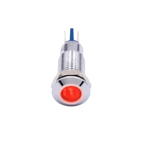 Luz indicadora metal verde de 3V 6V con señalización LED brillante