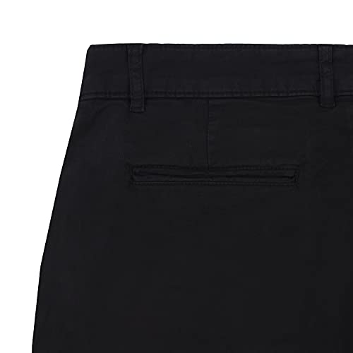 Banqert Herren Short Kurze Hose-n, Männer Organic Shorts Regular Slim-fit, Herrenshort-s Pant-s, einfarbig-e Freizeit Wanderhose für Jungen Chino Cargo Knielang, Schwarz Black S Small - Image 6