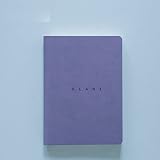  Blocco note in cuoio, opuscoli illustrativi,A5 Blocco note aziendale, quaderno di disegno a pagina bianca, spazio violetto leggero
