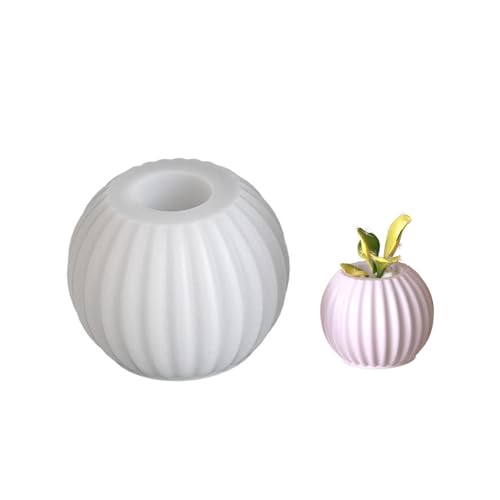 Runde Silikonform, perfekt für Kunstharz-Kunstprojekte und Geschenkherstellung, Zubehör, Schmuckschatulle und Pflanzgefäß, Silikon-Bastelform mit gestreiften Designs