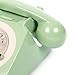 GPO 746 Rotary 1970s-style Retro Landline Phone - Curly Cord, Authentic Bell Ring
