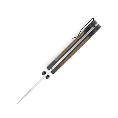 Buck Knives 112 Ranger Sport Folding Pocket Knife, Aluminum Screw-Together Handle, 3" Clip-Point S35VN Steel Blade with Pocket Clip