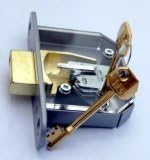 Practice mortice lock with plastic cover