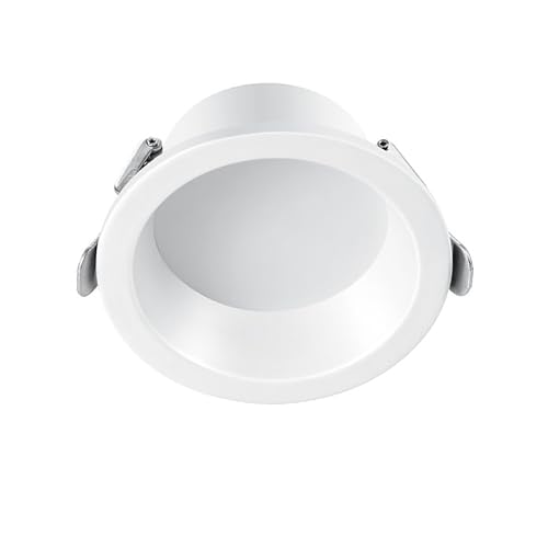 Panel de disco Downlight 5W/7W/10W LED blanco empotrado Iluminación Lámpara deflectora, 3000K/4000K/6000K seleccionables Downlights for dormitorio(Neutral light,10W)