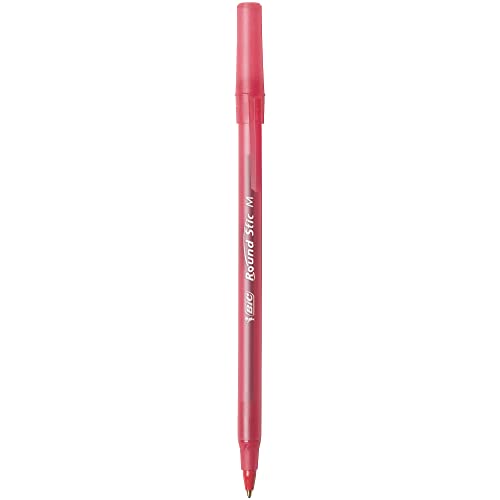 BIC Round Stic Ball Pen - Pack of 10, Red