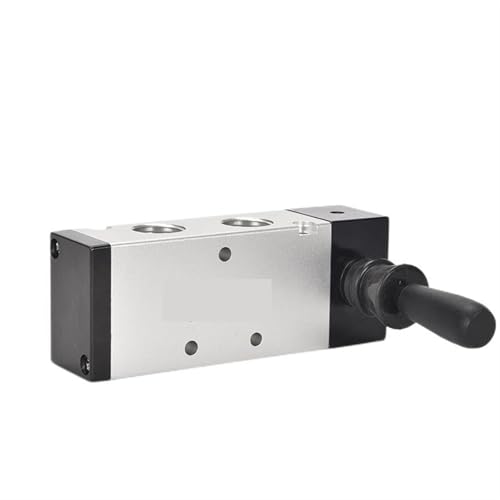 Vanne de commande pneumatique à levier manuel 5/2 voies pour flux stable - 5