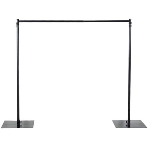 Balsa Circle 10 feet x 10 feet Heavy Duty Backdrop Stand Kit with Steel Base - Wedding Background Support System for Photography