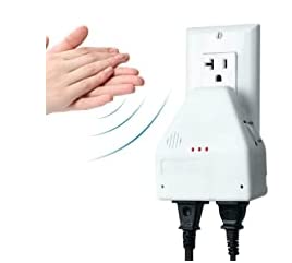 Clapper Sound Activated Switch On/Off Hand Clap Electronic Garget Light 110V - Clap Detection The Clapper for Kitchen/Bedroom/TV/Appliances,2 Devices Switch Control