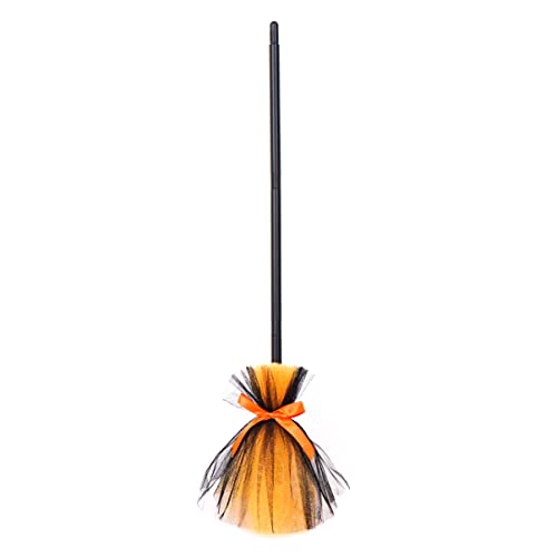 Halloween Witches Broom,Witch Flying Broomstick Cosplay Broom Prop for Halloween Masquerade Carnival Party Decorations Photo Booth Accessory