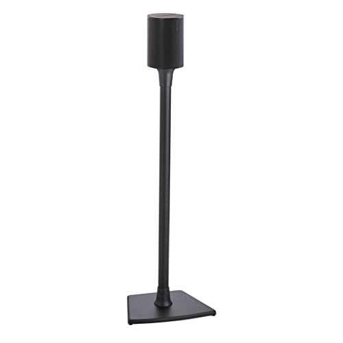 Sanus Speaker Stand For Sonos Era 100™ - Fixed Speaker Stand W/Easy 3 Step Install -Includes All Hardware, Carpet Spikes & Rubber Feet - Black #TOP1